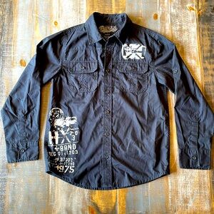 Boy’s Helix Long Sleeve Button Up Shirt